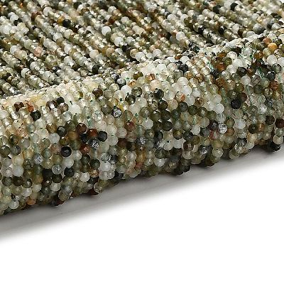 Natural Green Rutilated Quartz Beads Strands G-RM2025-A14-3mm-B-1