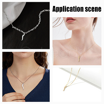 DIY 304 Stainless Steel Necklaces Kits DIY-UN0002-09-1
