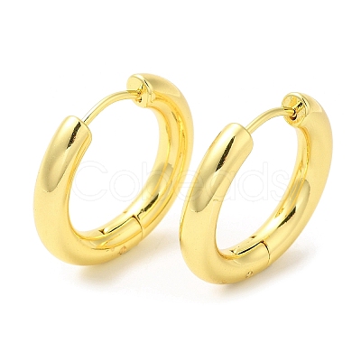 Rack Plating Brass Huggie Hoop Earrings for Women EJEW-D059-13B-G-1