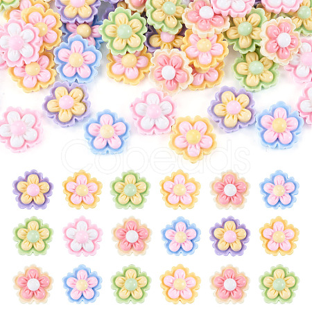 50Pcs Opaque Cartoon Resin Decoden Cabochons RESI-TA0005-64-1