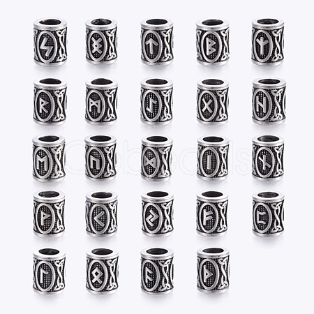 304 Stainless Steel Beads STAS-X0017-24AS-1