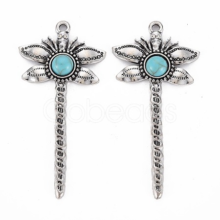 Tibetan Style Alloy Big Pendants PALLOY-S120-297AS-RS-1