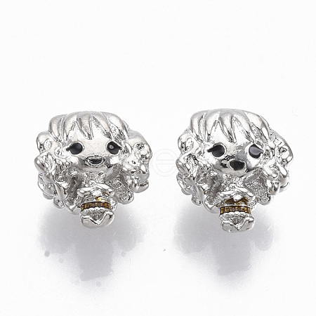 Alloy Enamel European Beads ENAM-N052-04-1