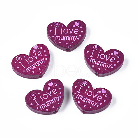 Natural Wood Beads WOOD-T012-07G-1