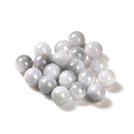 Opaque Acrylic Beads OACR-Z016-01B-07-1
