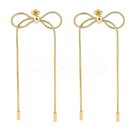 Ion Plating(IP) 304 Stainless Steel Stud Earrings EJEW-H007-02G-1