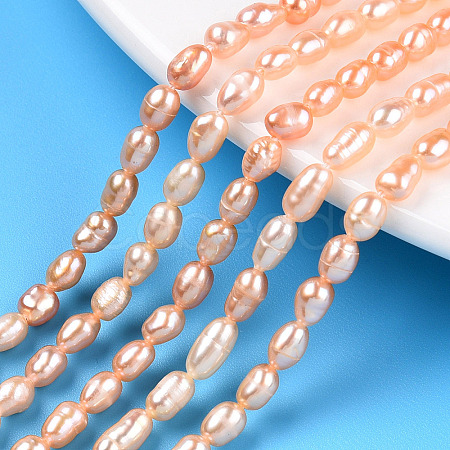 Natural Cultured Freshwater Pearl Beads Strands PEAR-N012-03M-1