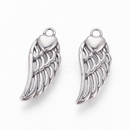 304 Stainless Steel Pendants X-STAS-P217-02AS-1