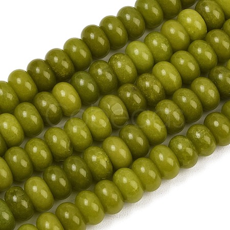 Dyed Natural White Jade Beads Strands G-G107-A47-01-1