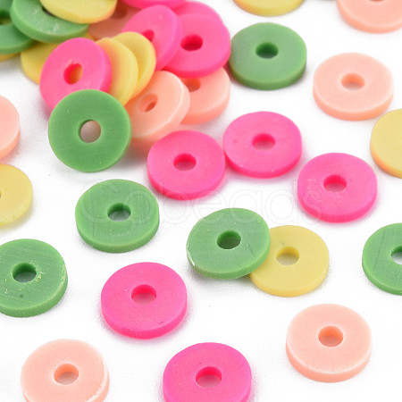 4 Colors Handmade Polymer Clay Beads CLAY-N011-032-18-1