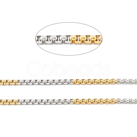 Ion Plating(IP) 304 Stainless Steel Box Chains STAS-B001-27C-G-1
