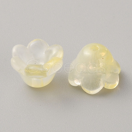 Glass Bead Caps GLAA-WH0031-73A-1