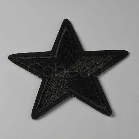 Iron on Star Cloth Patches PATC-WH0005-33C-1