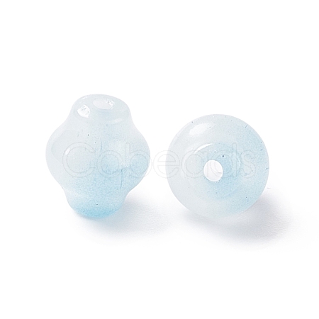 Opaque Glass Beads GLAA-F117-04D-1
