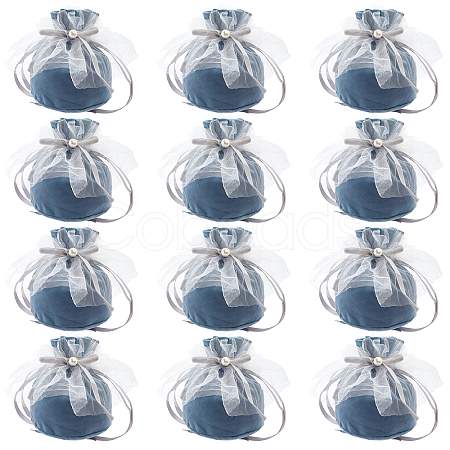 12Pcs Velvet Jewelry Drawstring Gift Bags TP-NB0001-30D-1