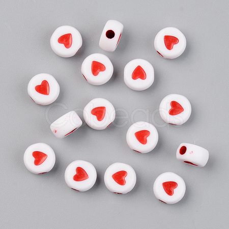 Opaque Acrylic Beads ACRP-T004-02A-1