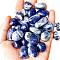 Natural Sodalite Healing Stones, Oval Stones, Pocket Palm Stones for Reiki Balancing, 15~20mm, 50g/set