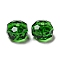 Transparent K9 Glass Beads, Faceted, Rondelle, Med.Emerald, 8x5mm, Hole: 1.2mm