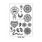 Mandala Pattern Vintage Removable Temporary Water Proof Tattoos Paper Stickers, Mixed Patterns, 21x15cm