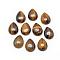 Natural Tiger Eye Cabochons, teardrop, 17~18x12~13x5mm