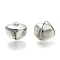 Iron Bell Pendants, Silver Color Plated, 20x25x24mm, Hole: 2x5mm