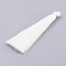 Nylon Tassel Pendant Decoration, White, 65~74x6mm