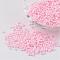 12/0 Opaque Colours Round Glass Seed Beads, Pink, 2mm, Hole:1mm, about 3303pcs/50g