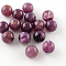 Round Imitation Gemstone Acrylic Beads, Dark Orchid, 8mm, Hole: 2mm