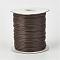 Eco-Friendly Korean Waxed Polyester Cord, Coconut Brown, 0.5mm, about 169.51~174.98 Yards(155~160m)/Roll