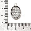 Tibetan Style Oval Alloy Pendant Cabochon Settings PALLOY-D291-39AS-3