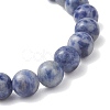 3Pcs 3 Styles Natural Blue Spot Jasper Beaded Stretch Bracelets for Women Men BJEW-JB13401-5