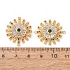 Brass Micro Pave Colorful Cubic Zirconia Connector Charms CU-CBA4579-05G-A-2