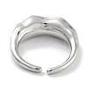 Rack Plating Brass Open Cuff Ring Settings KK-Z071-05P-3