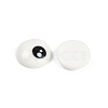 White and Black Flat Round Cartoon Resin Cabochons LS-CRES-Q009-01G-3
