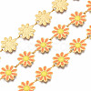 304 Stainless Steel & Enamel Link Chains CHS-Q004-001D-NF-1