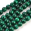 Synthetic Malachite Beads Strands TURQ-N006-8-1