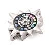 Brass Micro Pave Cubic Zirconia Slide Charms KK-A232-01B-2