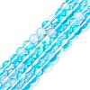 Synthetic Moonstone Beads Strands G-R375-8mm-B04-2