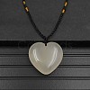 Natural Agate Pendant Necklaces XA8803-15-1