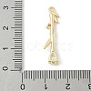 Brass Micro Pave Cubic Zirconia Pendants KK-M326-13B-G-3