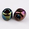 6/0 Electroplated Iris Round Glass Seed Beads X-SEED-A009-4mm-603-2