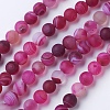 Natural Grade A Striped Agate/Banded Agate Beads Strands G-E478-10mm-2