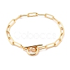 Brass Paperclip Chain Bracelets BJEW-JB05736-1