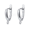 Anti-Tarnish Rhodium Plated 925 Sterling Silver Leverback Earrings STER-K168-003P-1