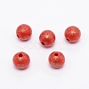 Printed Natural Wood Beads WOOD-TAC0007-57F-1