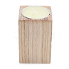 Natural Wood Candle Holder LS-AJEW-T002-01-1