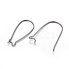 Brass Hoop Earrings Findings Kidney Ear Wires X-EC221-B-2
