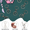 18Pcs Alloy Keychain Clasps KEYC-SC0001-72P-5