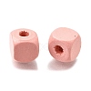 Spray Painted Wooden Beads WOOD-P021-01C-25-2