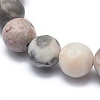 Natural Zebra Jasper Bead Stretch Bracelets BJEW-K212-B-035-3